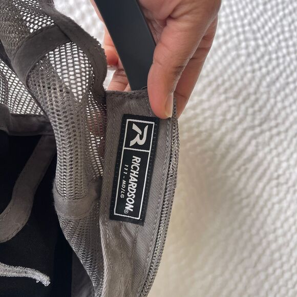 Richardson Hat Embroidery Longhorn Cowboy Mesh Snapback Trucker Cap Size M/L - Picture 3 of 8